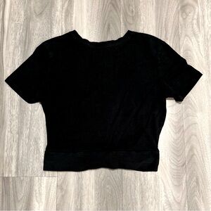 Zara Black Cropped T-shirt